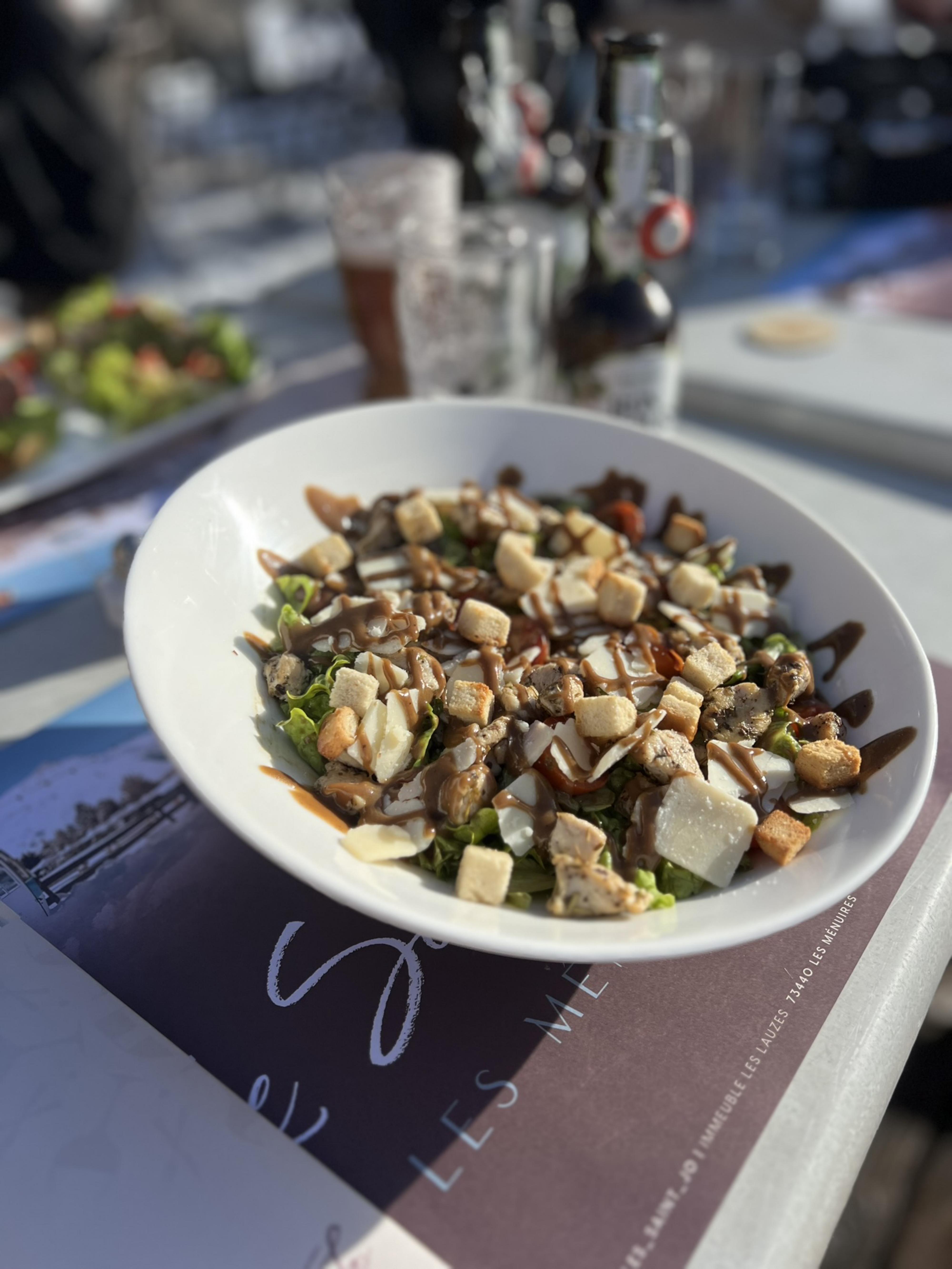 salade, restaurant menuires